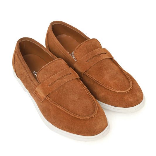 Mustard Suede Loafers