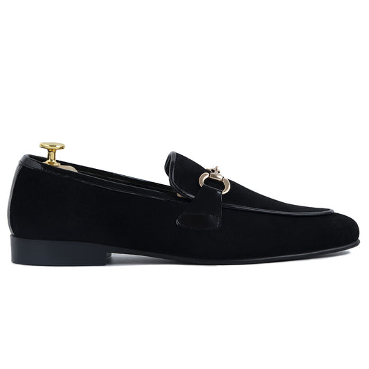 SUEDE BUCKLE BLACK
